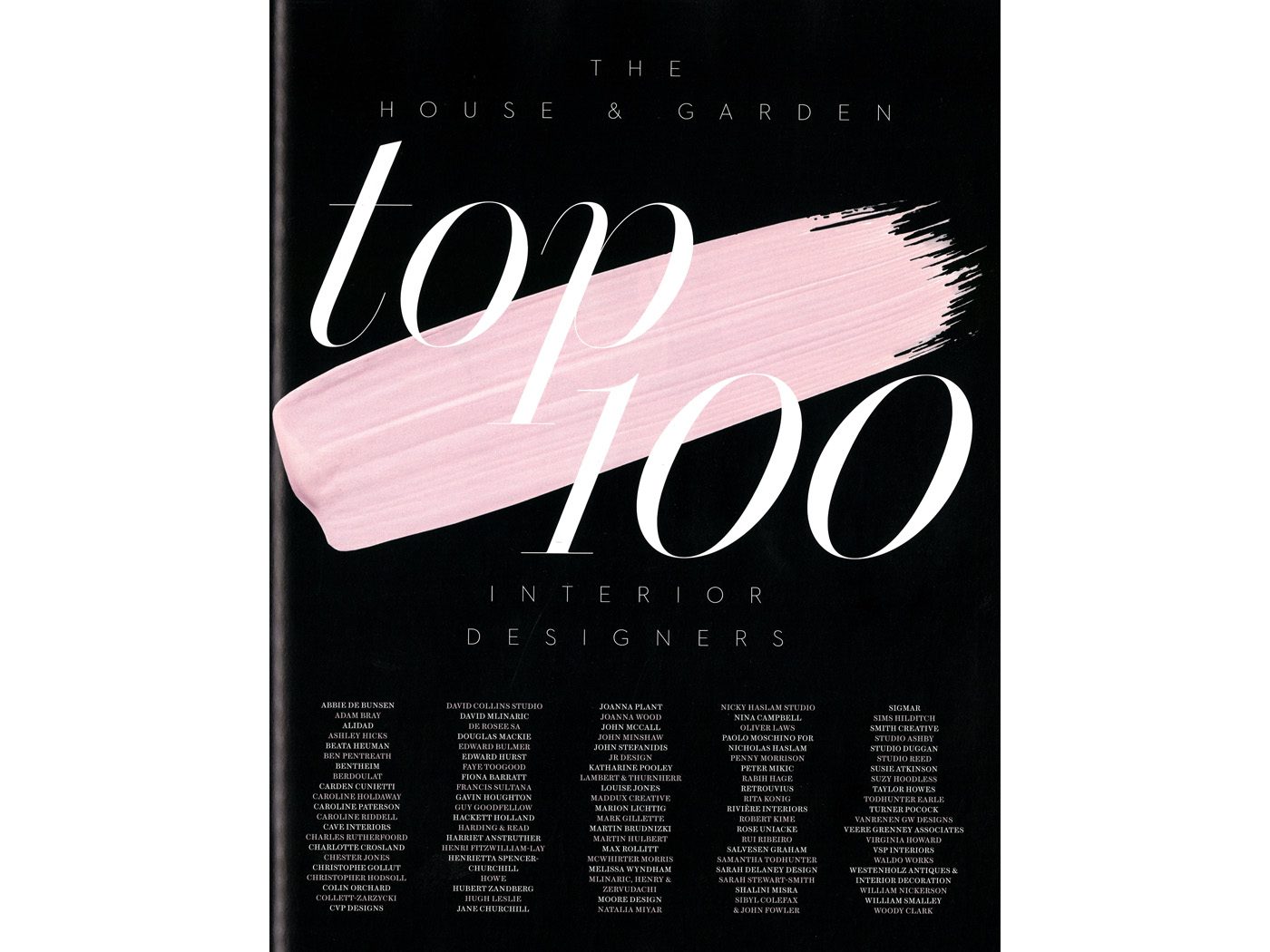 House & Garden Top 100